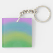 虹の抽象芸術、元の芸術Keychain キーホルダー (裏面)