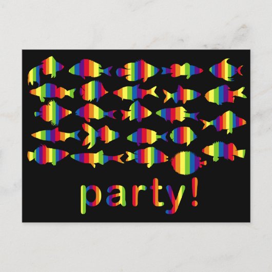 虹の招待状の郵便はがき インビテーションポストカード (正面)