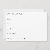 虹の招待状 招待状 (裏面)