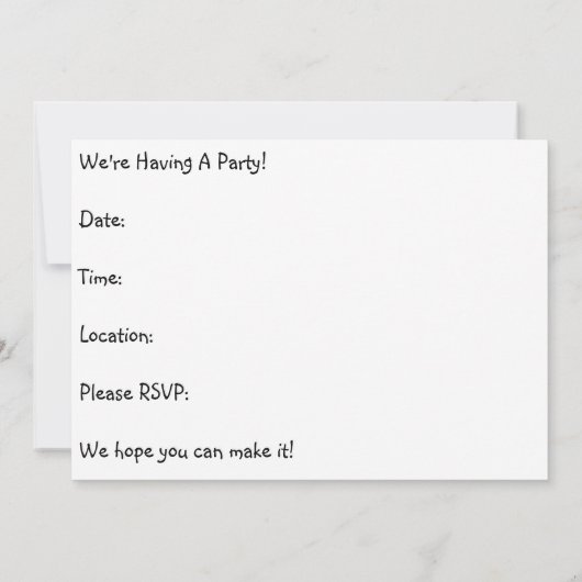 虹の招待状 招待状 (裏面)