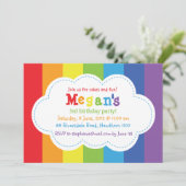 虹の招待状/虹の招待/カラフル 招待状 (スタンド正面)