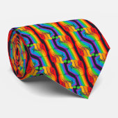 虹の拳パターン ネクタイ (ロール)
