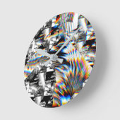 虹の攻撃   ラウンド壁時計 (傾斜)