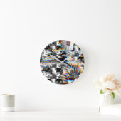 虹の攻撃   ラウンド壁時計 (ホーム)