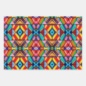 虹の放射鮮やか: ラッピングペーパーシート (正面3)