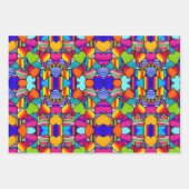 虹の放射鮮やか: ラッピングペーパーシート (正面2)