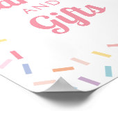 虹の散水カードとギフトサイン ポスター (角)