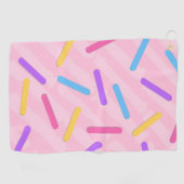 虹の散水模様 ゴルフタオル (横)