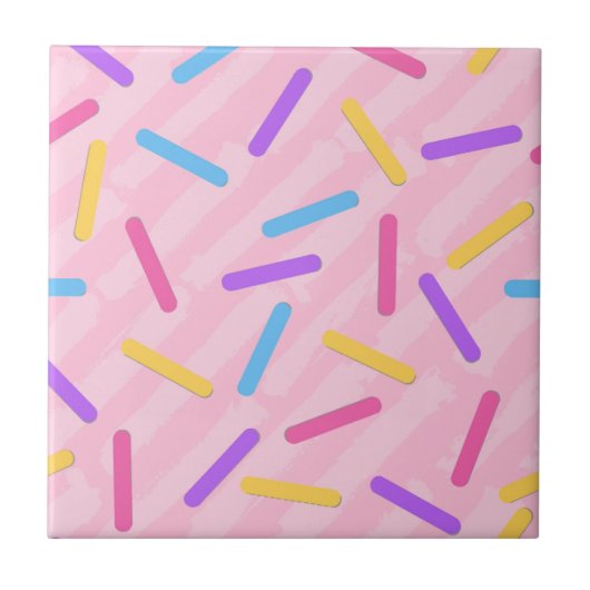 虹の散水模様 タイル (正面)