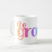 虹の文字の新郎 コーヒーマグカップ (正面左)