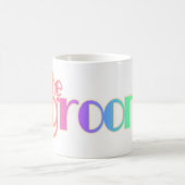 虹の文字の新郎 コーヒーマグカップ (中央)