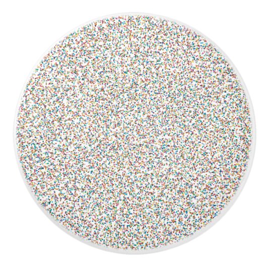 虹の斑点全体 セラミックノブ (正面)