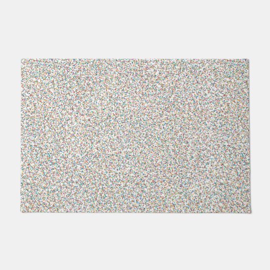 虹の斑点全体 ドアマット (正面)