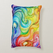 虹の旋回パターン アクセントクッション (裏面(縦))