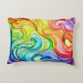 虹の旋回パターン アクセントクッション (裏面)