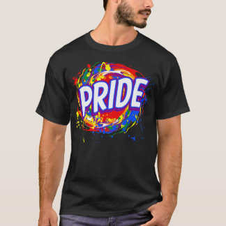 虹の旗とスマイル LGBT & LGBTQ プレミアム Tシャツ