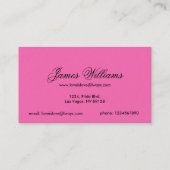 虹の旗のオリジナル8はLGBTゲイプライドを縞で飾ります 名刺 (裏面)