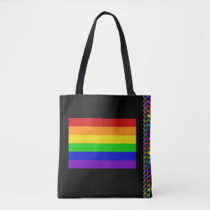 虹の旗のプライドLGBTの人権の多様性のバッグ トートバッグ