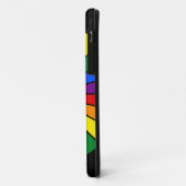 虹の旗のボタンレイ+サインまたは文字 Case-Mate iPhoneケース (裏面/左)