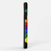 虹の旗のボタンレイ+サインまたは文字 Case-Mate iPhoneケース (裏面/右)