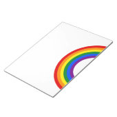 虹の旗のボタン+サインまたは文字 ノートパッド (アングル)