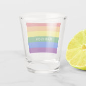 虹の旗の名前をカスタムするのshotglass ショットグラス (裏面)