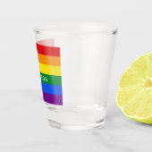 虹の旗の名前をカスタムするのshotglass ショットグラス (右)