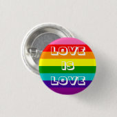 虹の旗愛は愛ゲイプライドLGBT 8縞で飾りますです 缶バッジ (正面&裏面)