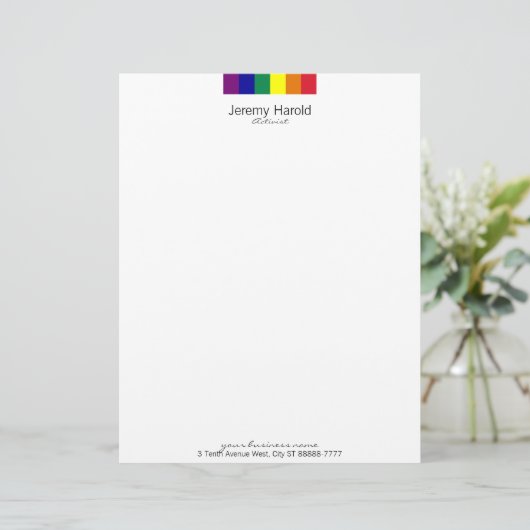 虹の旗 レターヘッド (スタンド正面)