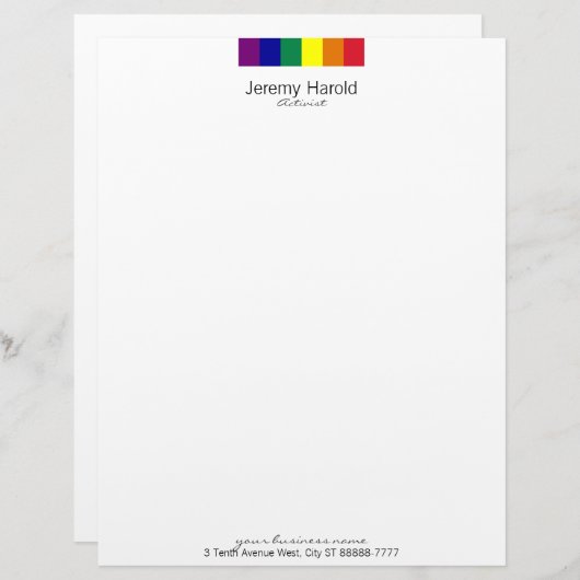 虹の旗 レターヘッド (正面/裏面)