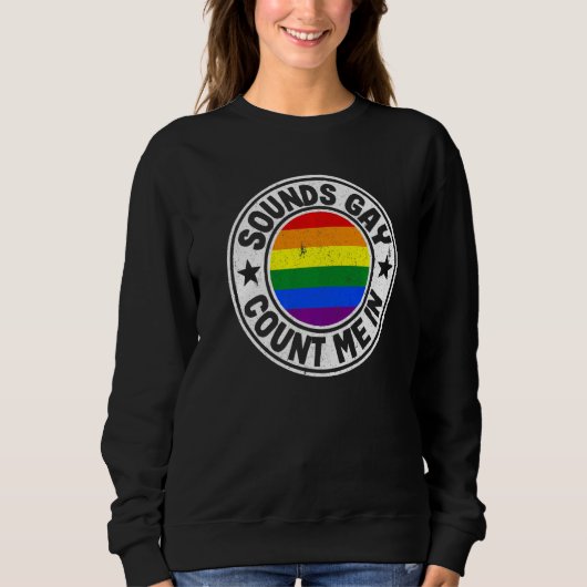 虹の旗 平等 LGBT にも私も LGBTQ+ スウェットシャツ (正面)