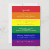 虹の旗 結婚式 招待状 (正面)