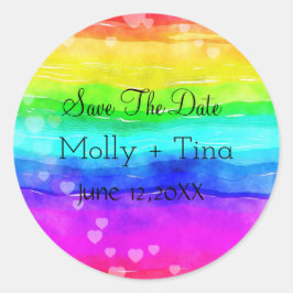 虹の日付を保存 ラウンドシール