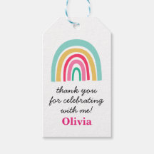 虹の明るい色の誕生日ありがとう