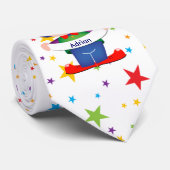 虹の星のピエロ ネクタイ (ロール)