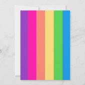 虹の星のベビーシャワーの招待状 招待状 (裏面)