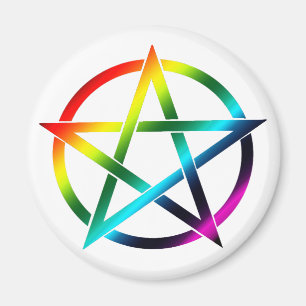 虹の星形五角形の磁石 マグネット