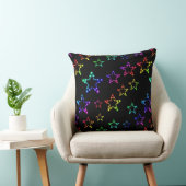 虹の星柄スロー枕 クッション (椅子)