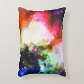 虹の星雲の銀河系の枕 アクセントクッション (正面(垂直))