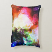 虹の星雲の銀河系の枕 アクセントクッション (裏面(縦))