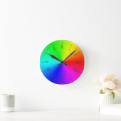 虹の時計 ラウンド壁時計 (ホーム)