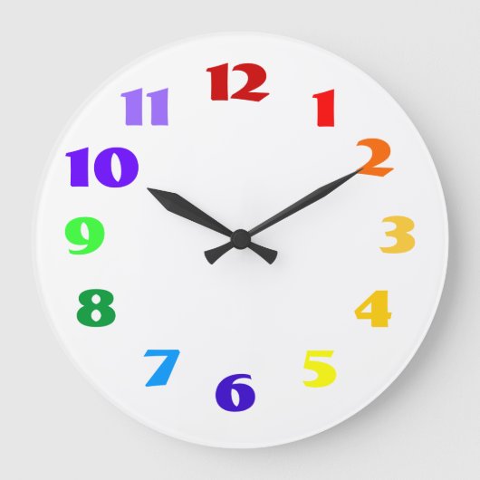 虹の時計 ラージ壁時計 (正面)