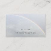 虹の最小主義の名刺 名刺 (裏面)