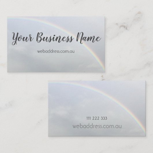 虹の最小主義の名刺 名刺 (正面/裏面)