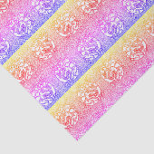 虹の木と葉のドラゴンカラフル10x 15 薄葉紙 (詳細)