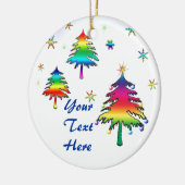 虹の木のオーナメント セラミックオーナメント (左)