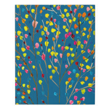 虹の木の水の色のキャンバス印刷