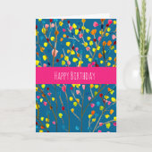 虹の木の水色 カード (正面)