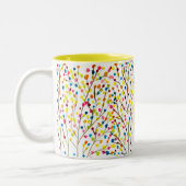 虹の木の水色 ツートーンマグカップ (左)