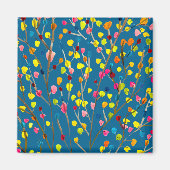 虹の木の水色 マグネット (正面)